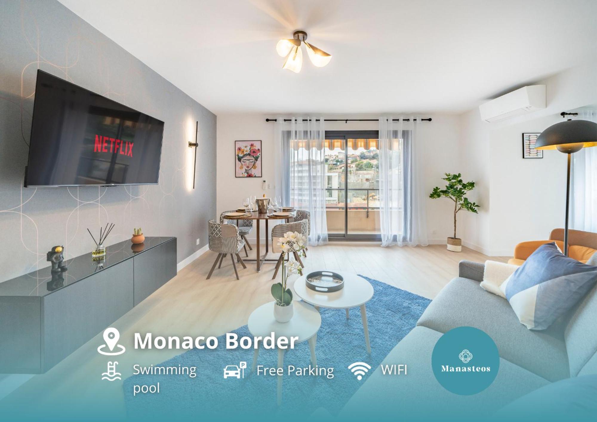 5mn Monaco - Vue Mer - Parking - Piscine - Bb Apartment